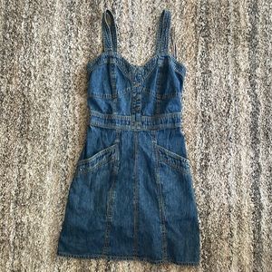 Japna Denim Dress with Pockets. Size Medium